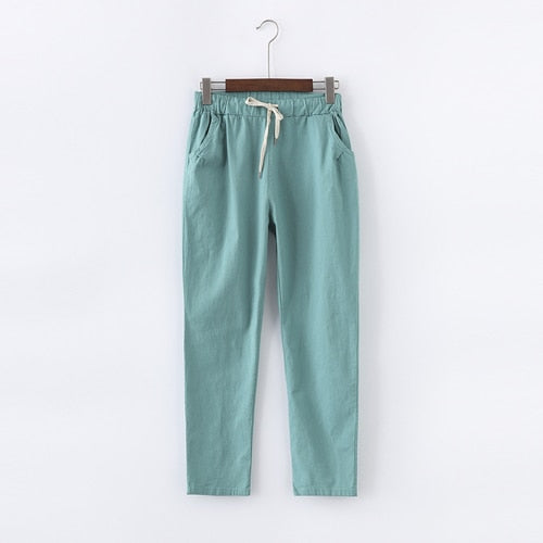 Calça Linho Algodão Jade