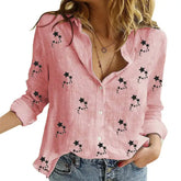 Camisa Cora Fabricada em tecido que lhe da sensação de conforto. Poliéster/Linho. Blusas, Saias, Shorts, Macacões, Vestidos, Conjuntos, Calças, Bolsas, Outono, Inverno, Verão. ate 12X Nos Cartões, Frete Grátis, 5% Off no Pix