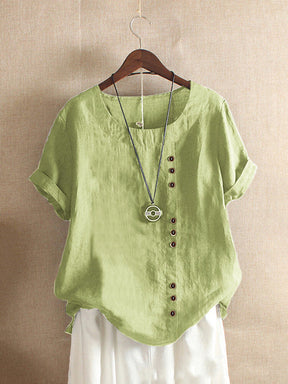 Blusa Com Botões Frontal Acácia