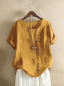 Blusa Com Botões Frontal Acácia