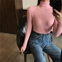 Blusa Canelada Gola Alta Geneve