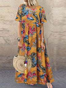 Vestido Longo Estampado Amelia