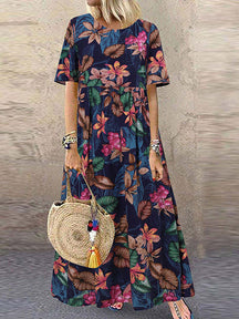 Vestido Longo Estampado Amelia